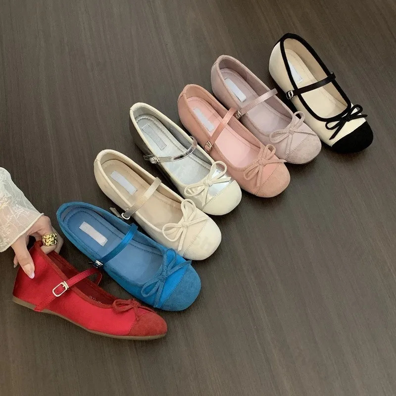 Women Ballet Flat Shoes Casual Comfortable Mary Jane Summer High Quality French Round Toe Ballerinas Shoes 250624