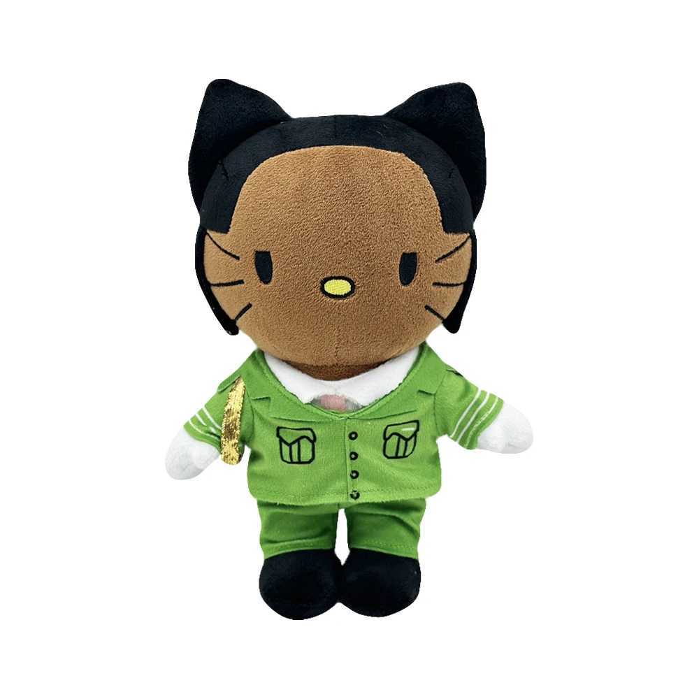 Sanrio Fashion Boy Hello Kitty Tyler The Creator With Green Suit Clothes Plush Doll Figure Stuffed Toy Cute Boy Girls Fans Collect Giftw250624