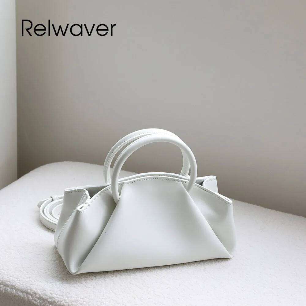 Luxury Designer bags Relwaver women handbag small cowhide split leather top handle 2025 summer versatile shoulder chic crossbody bag
