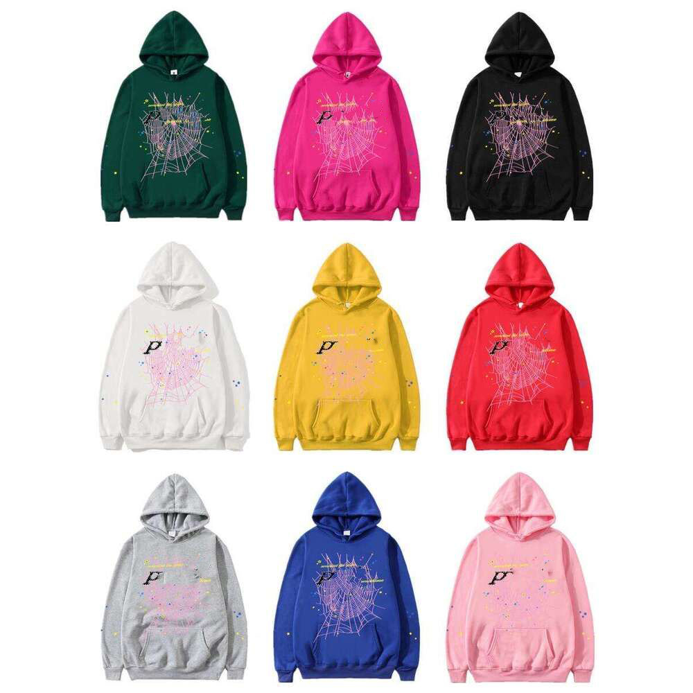 spider Young Thug Mens and Womens Hoodies - Mans Sportswear Foam Print Web Street Graffiti Vintage Sweatshirts Y2k Pants Spider Web Design Tracksuit eur USsize s-xl