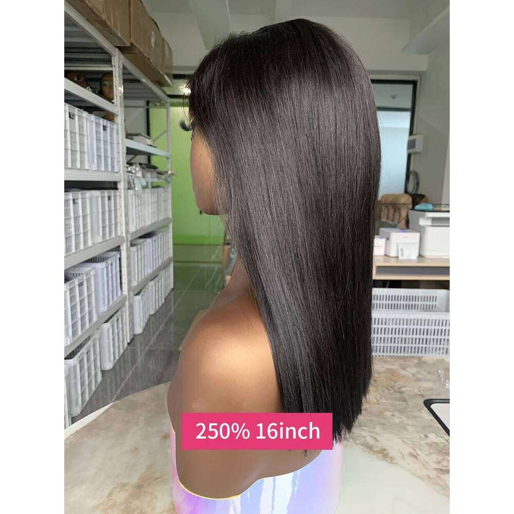 5x5 250 Density Real 10A Bob Glueless Lace Ready To Go Straight Vieamese Original Double Drawn Closure Human Hair Wig