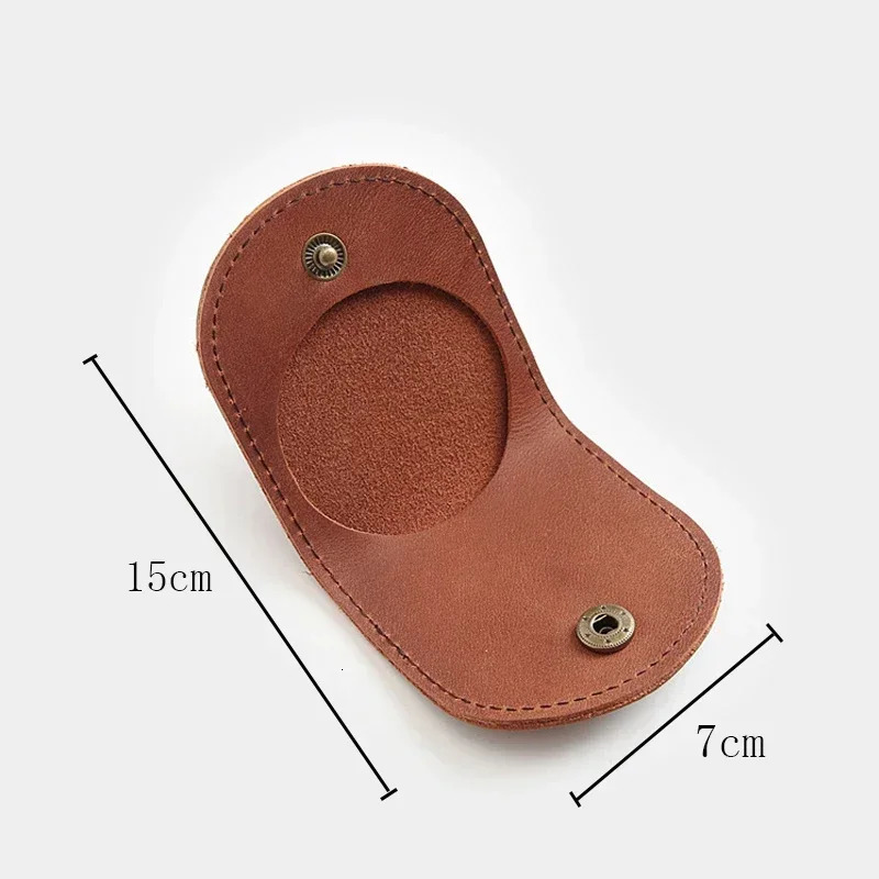 Womens Small Genuine Leather Coin Wallet Children Mini Purses Hasp Money Clip Clutch Hobo Bags Men Gift Pouch New Manual Craft R250624