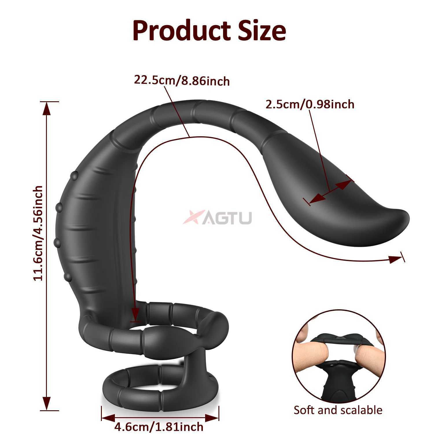 APP Control Vibrating Butt Plug Cock Ring for Men Prostate Massager for Gay Anal Vibrator Penis Ring Adult Sex Toy for Men W250624