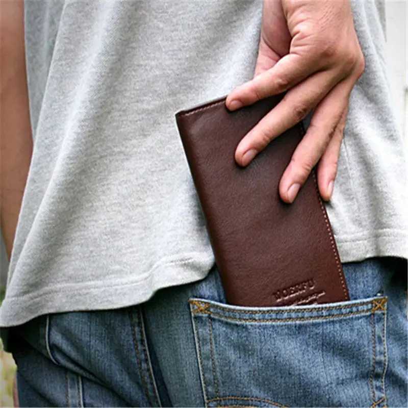 Soft PU Leather LG Wallet With Multiple Card Slots Classic Design Holder Slim Durable Men Bifold C Purse XJ250624