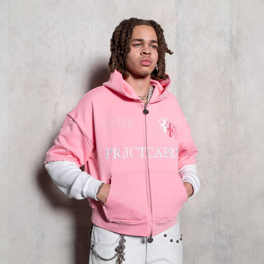 2025 American Street Style Letter Character Print Loose Casual Hoodie Sweatshirt