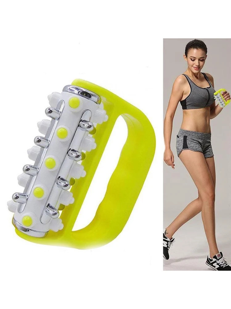Massage Roller Portable Plastic Electroplating Roller Massager Hand Held For Soothing Muscles Leg And Back Massage Equipment 250619