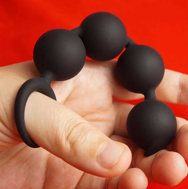 Silicone Anal Beads Balls Sex Toys Anal Plug Buttplug Butplug Butt Ass Plugs Training Trainer Diator W250624