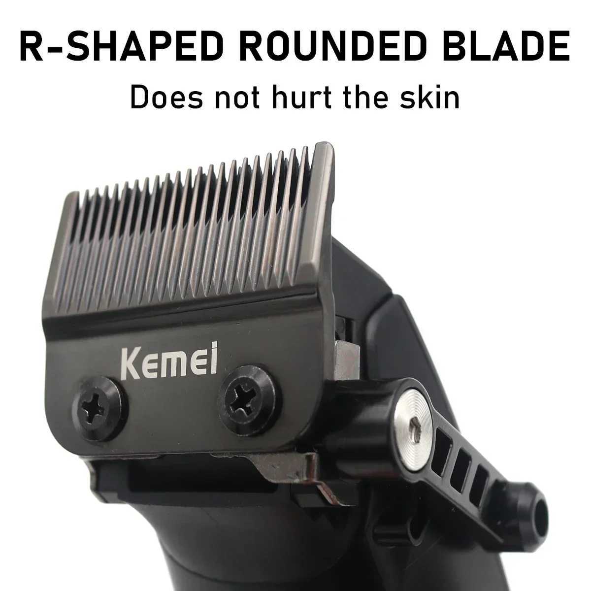 Kemei KM-1856 Electric Rechargeable Best Hair Trimmer Professional Cordless Barber Hair Clipper Trimmer Hair Cutting Machine XJ250624