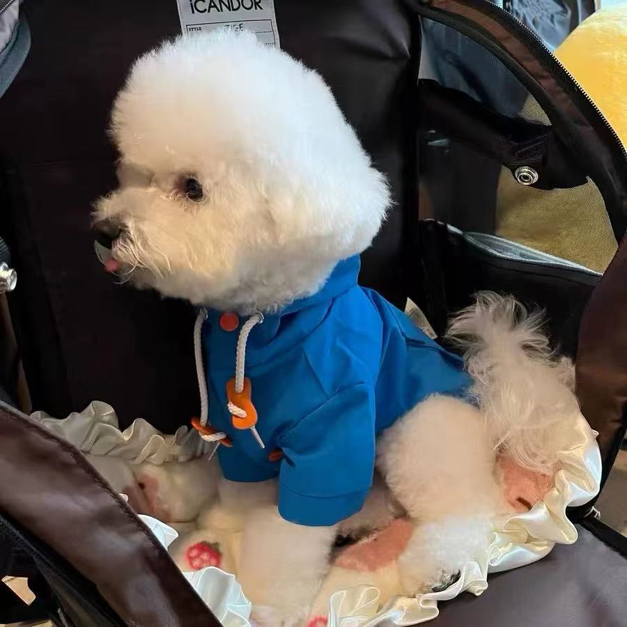 T980 2025 new spring and summer thin dog clothes four-legged dust-proof pants small puppy Teddy Bichon anti-dirty jacket