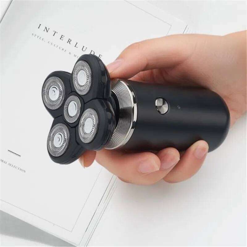 Wet Dry Man Electric Beard Shaver 5D Float Razor Skull Bald Head Shaving Hine Facial Grooming Kit Hair Clipper Male Haircut