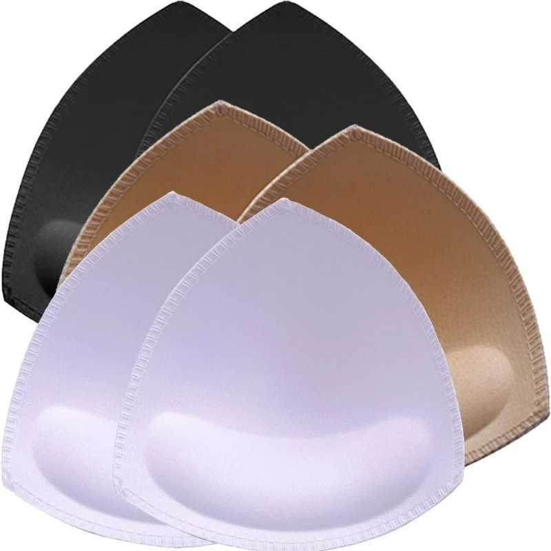 2Pcs Bikini Bra Pads Triangle Cups Chest Push Up Insert Foam Pads For Swimsuit Padding Accessories Removeable Enhancer Bra Pads W250624