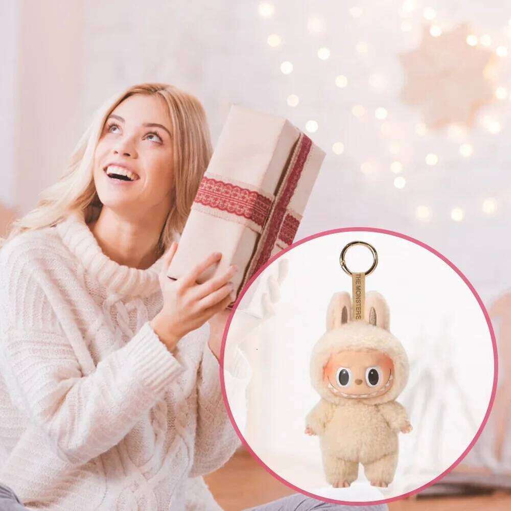 Cute Labab plush key chain monster box toy new doll decorative gift