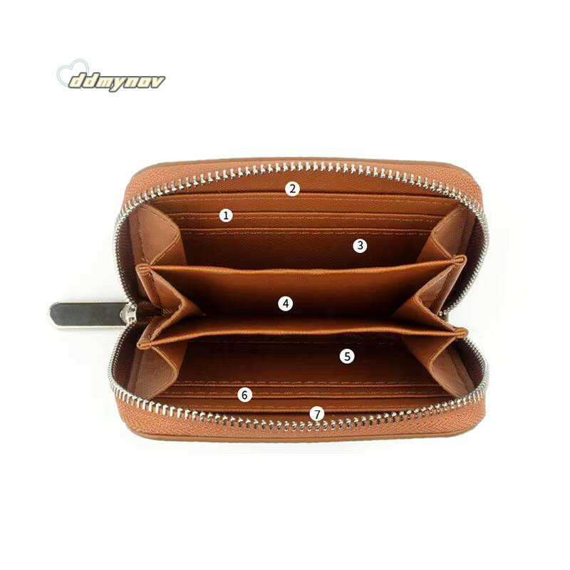 Free Custom Letters Genuine Japanese style Top Layer Cowhide Men's Short Zipper Wallet Women's Coin Purse ddmynov