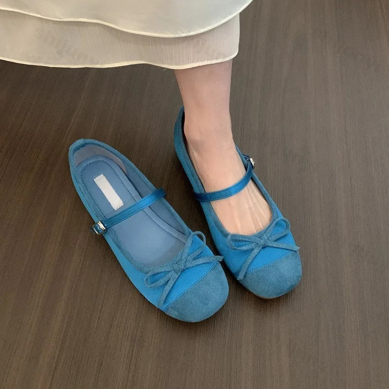 Women Ballet Flat Shoes Casual Comfortable Mary Jane Summer High Quality French Round Toe Ballerinas Shoes 250624