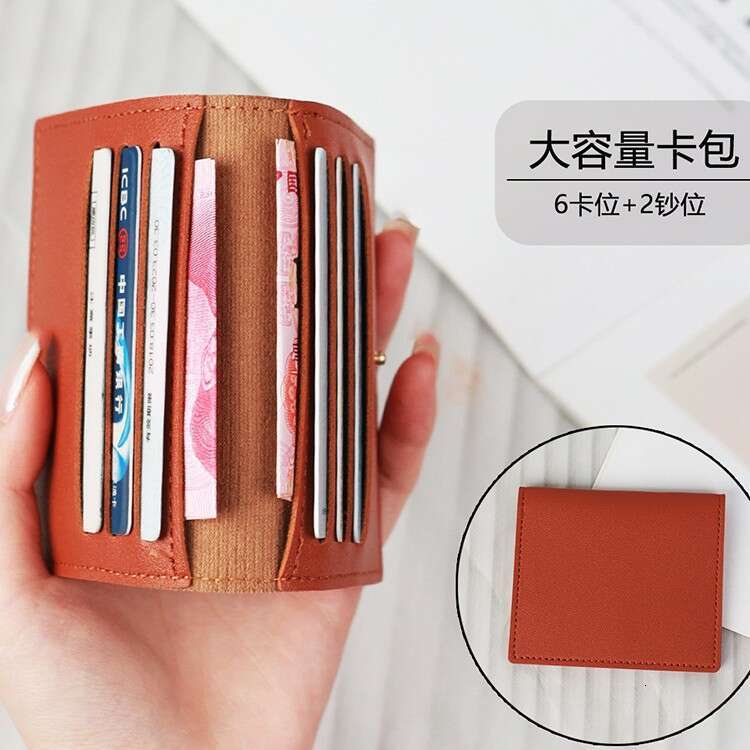 Women's Ultra-thin Compact Holder Bank ID Sleeve Driver's License Small Coin Purse Men's Anti-degaussing Card Clip