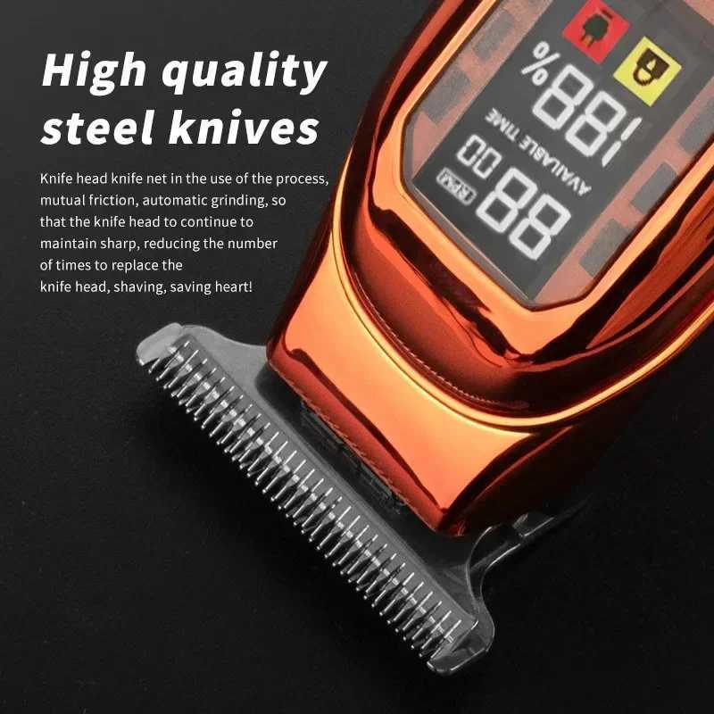Electric Hair Trimmer Shaver Home Trimmers for Men Hair Clipper Professional Rechargeable Shavers Barber Hair Cutting Machine XJ250624