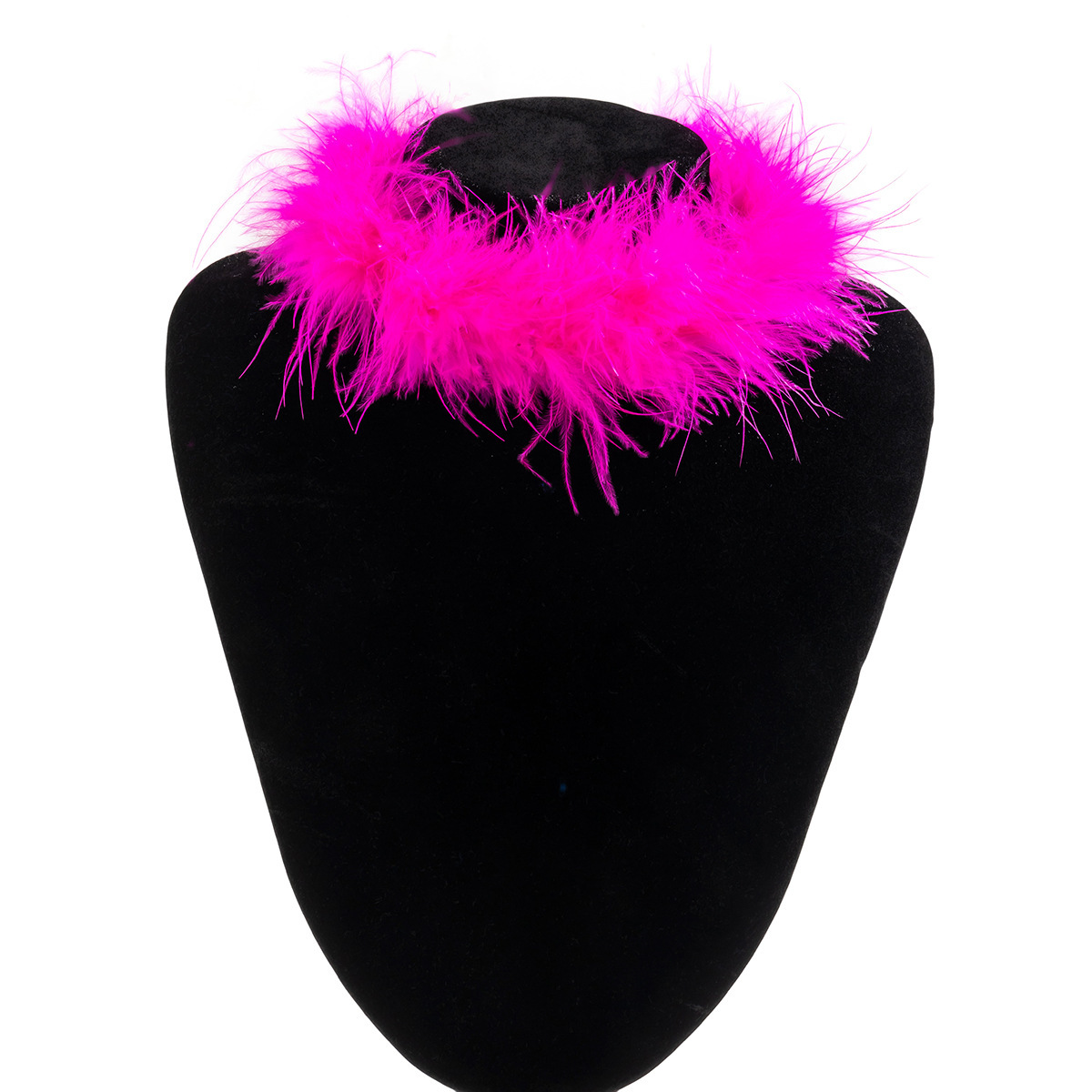 Gothic Style Party Short Choker Sweet Cool Feather Collar Ribbon Niche Performance Necklace