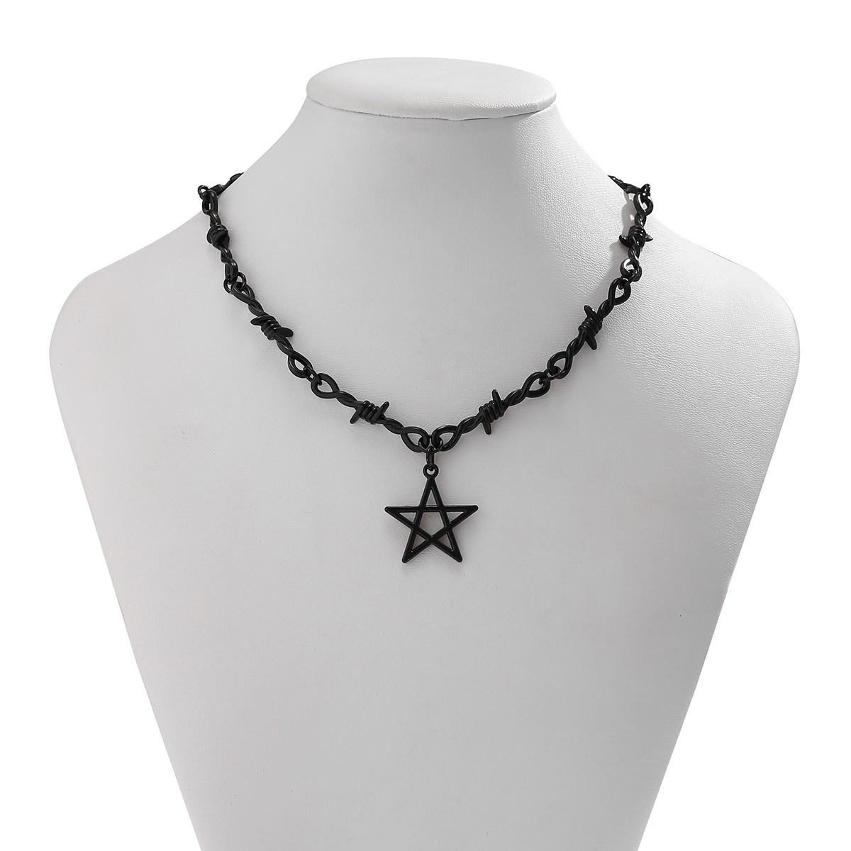 Five-Pointed Star Shaped Spicy Girl Collarbone for Women Subculture Thorny Personality Sweet Cool Versatile Necklace