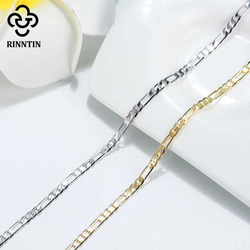 Rinntin 925 Sterling Silver Beads Chain Anklet for Women Fashion Adjustable Summer Beach Foot Bracelet Anklets Jewelry SA13 V250624