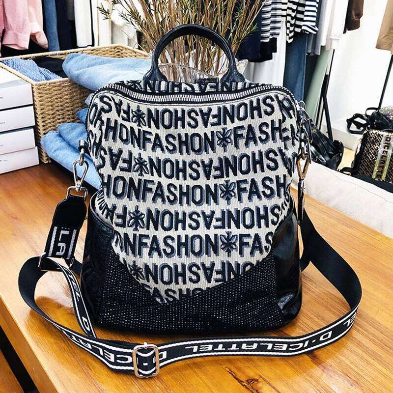 2023 New Women Backpack Fashion Sequin Shoulder Girl School Bags Female Large Capacity Brand Travel Backpacks