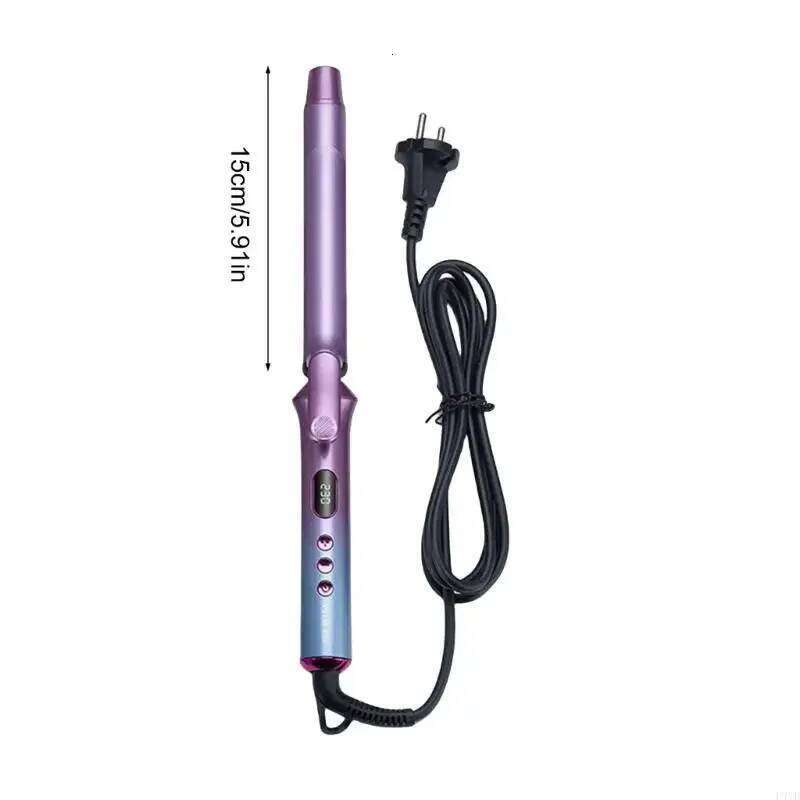 Anti Scalding 30mm Wand Professional LCD Display Hair Curler Ceramic Coated Plate Curling iron X7XA