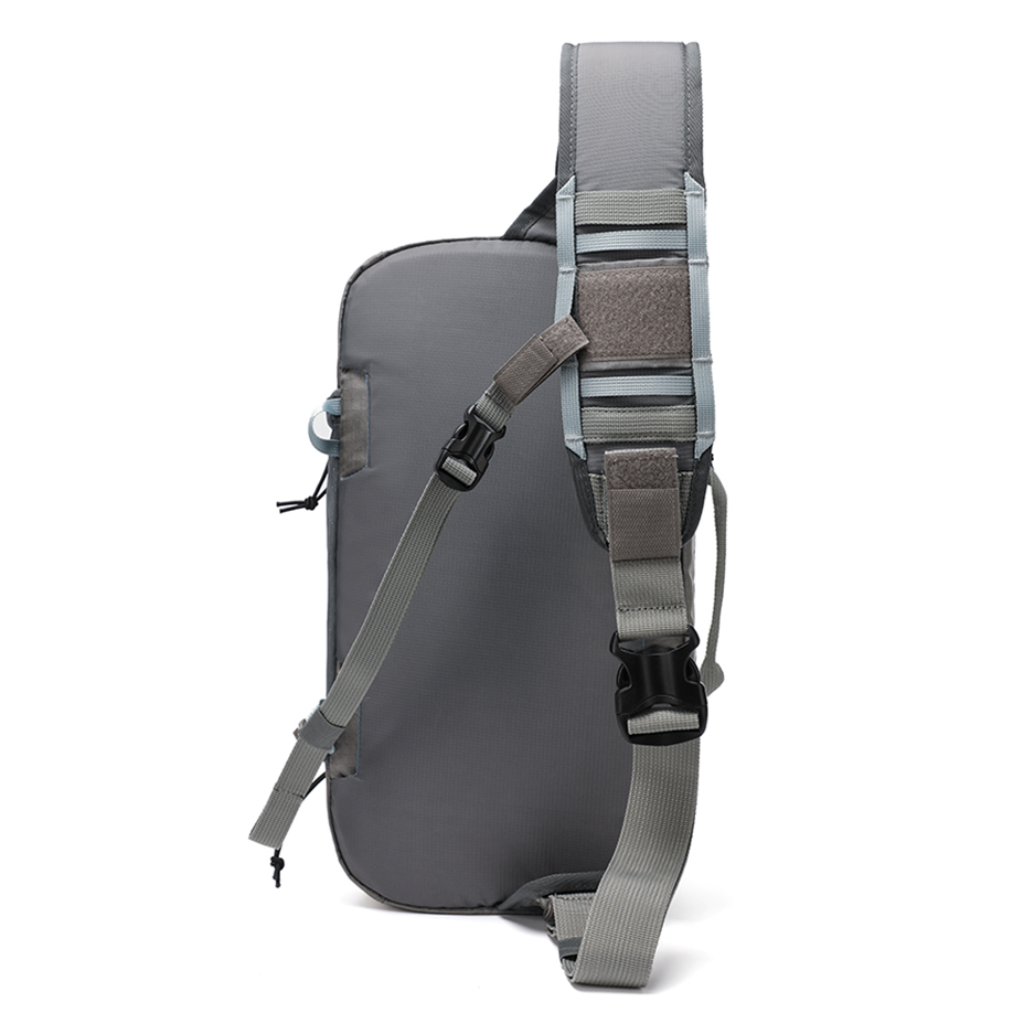 New chest bag, waterproof commuting men's shoulder bag, men's large capacity outdoor storage bag, travel and hiking shoulder bag