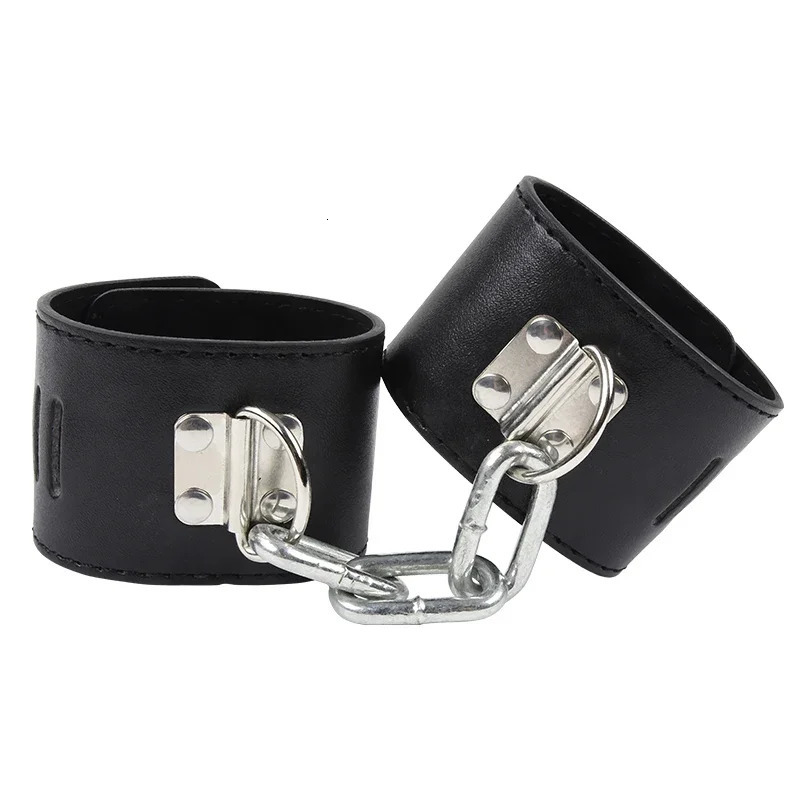 Hard Metal Chain Handcuffs Slave BDSM Wrist Ankle Bondage Cuff Restraints Locking Shackles Erotic Products Sex Toys For Couple 250624