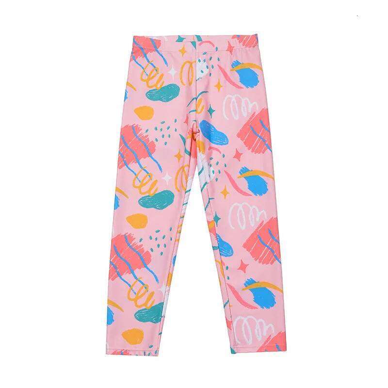 Girls' Cute Pants Two-Piece Swimsuit Big Girl Sun Protection Long Sleeve Children's Swimwear Wholesale