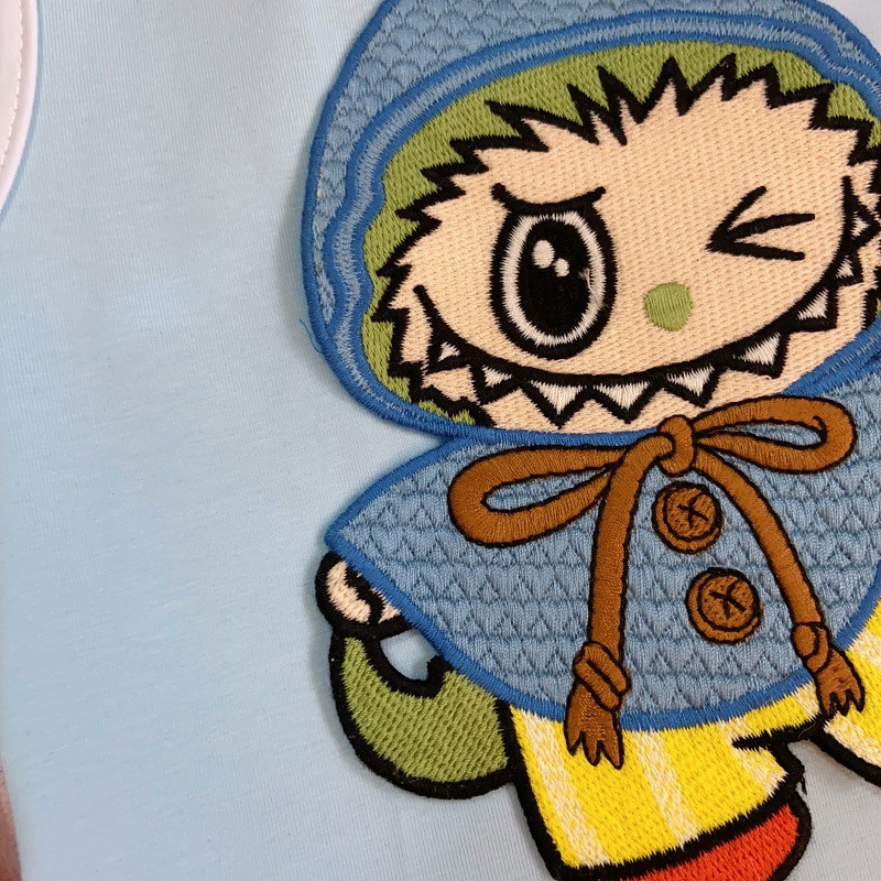 Dog Shirt Dog Vest Summer Fashion Embroidery Dog Clothes with Labubu Exquisite Embroidery Cool Breathable Cotton T-Shirt, Small Medium Dog Boys Girls 