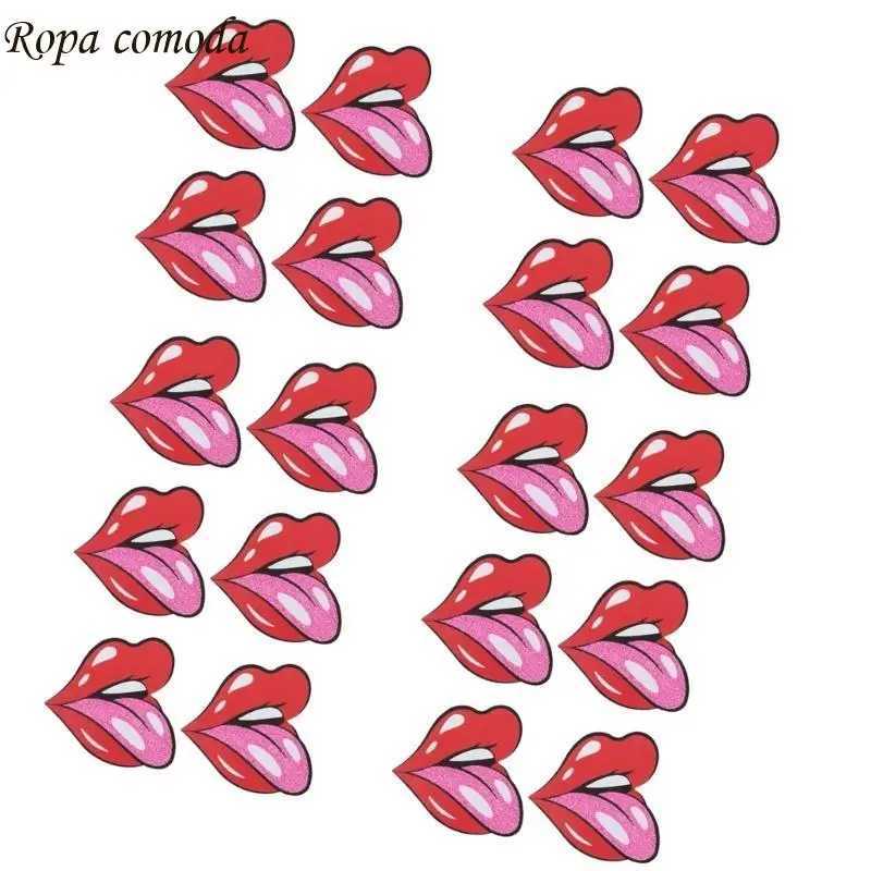 MXMA Kisses Pasties Rave Party Sticky Bras Nipple Cover Disposable Pasty Breast Petal W250624