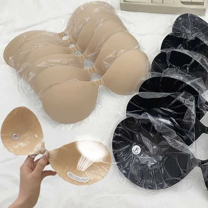 Women Invisible Round Bra Stickers Skin-Friendly Silicone Cups Chest Nipple Cover Bra Pads for Summer Backless Dresses Swimwear W250624