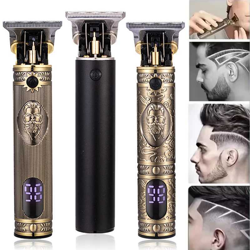 T9 Hair Clipper Beard Shaving Body Hair Trimmer Clippers for Men Electric Haircut Machine 0mm Barber Shaver LCD DisplayXJ250624