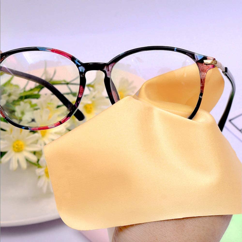 Custom Microfiber Suede Cloth for Glasses Cleaning Reusable Eyewear Clean Cloths