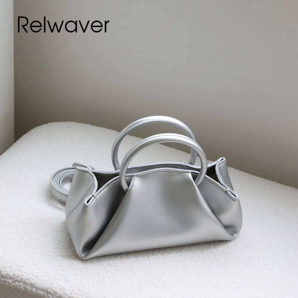Luxury Designer bags Relwaver women handbag small cowhide split leather top handle 2025 summer versatile shoulder chic crossbody bag