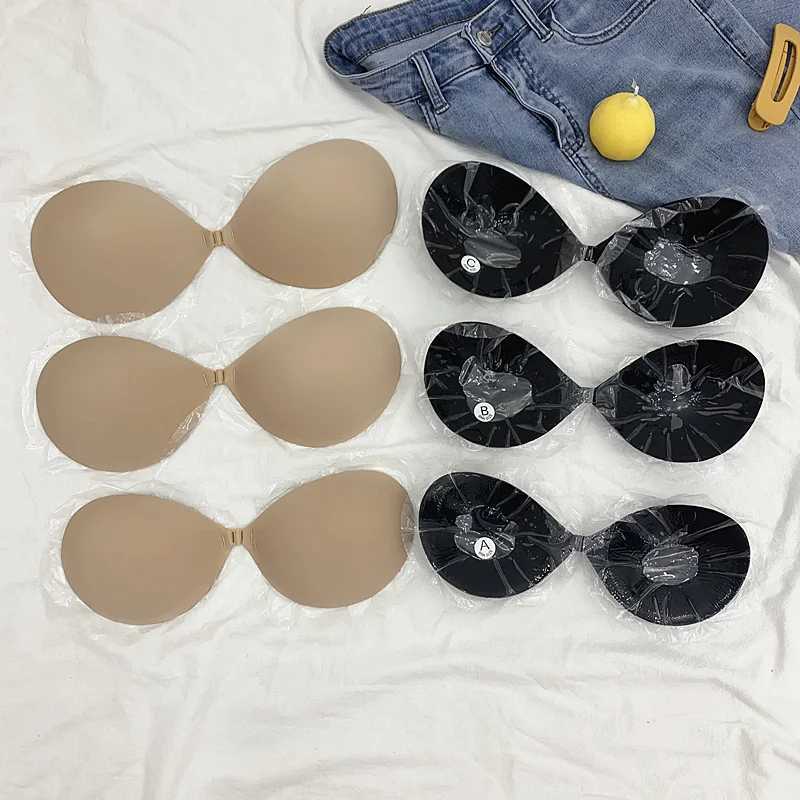 Women Invisible Round Bra Stickers Skin-Friendly Silicone Cups Chest Nipple Cover Bra Pads for Summer Backless Dresses Swimwear W250624