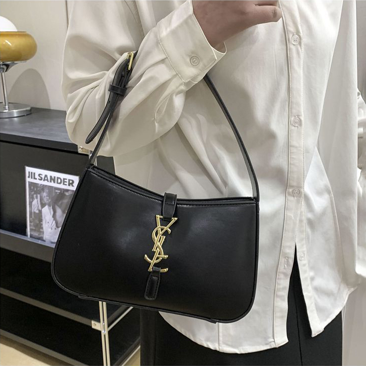 Fashion Designer Hobo New Women's Versatile Crossbody Monogram Shoulder Texture Underarm Handbag Commuting Simple Bag