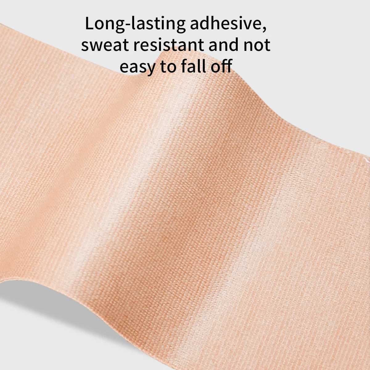 Boxed 5Cm*5M/Roll Invisible Push-Up Breast Enhancement Tape Breathable Elastic Fabric Breast Lift Tape Self-Adhesive Push Nipple W250624