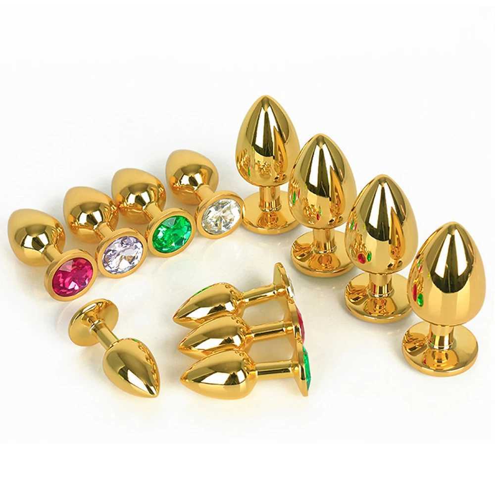 S/M/L Size Anal Plug Sex Toys Stainless Steel Metal Anal Toys Sex Toys for Adults Women Men Gay Butt Plug Dildo Intimate Goods W250624