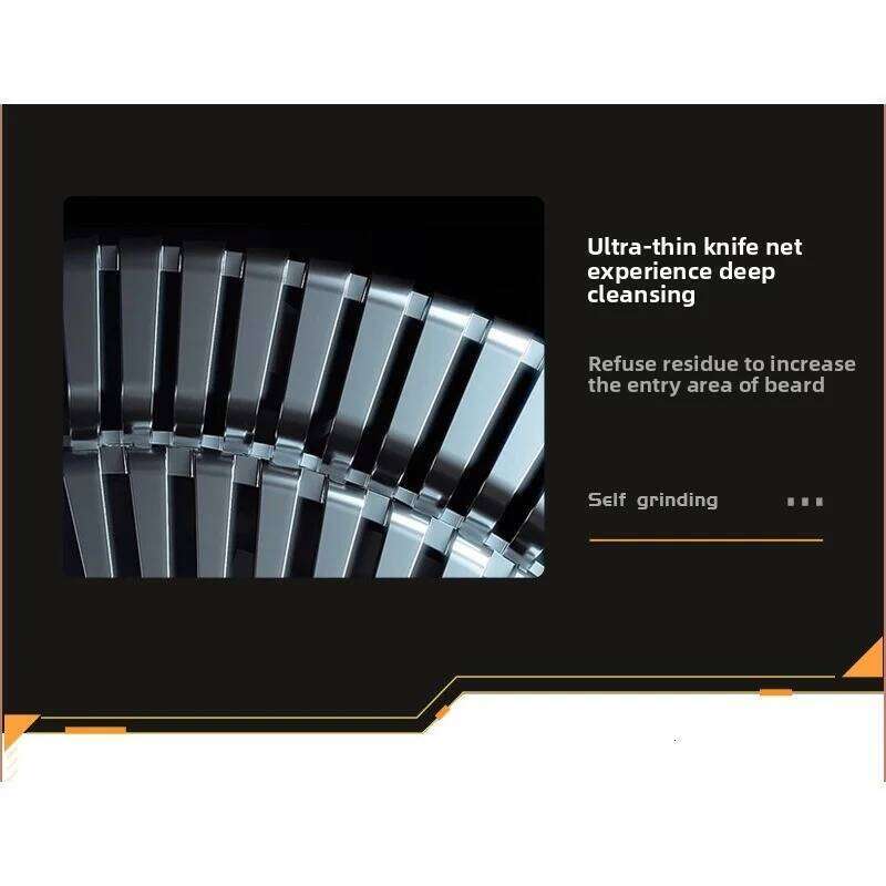 New Electric Shaver With 9D Magnetic Suction Blade Head, Full Body Water Washing Shaver, And Multifunctional Optical Head Hin