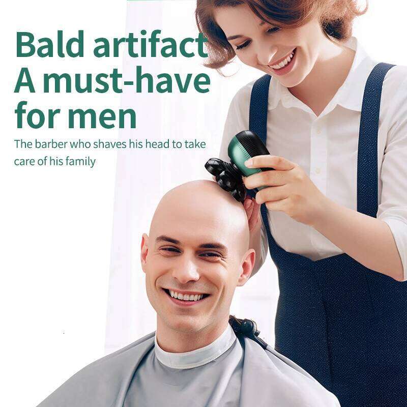 Resuxi Lk-7520 6 In 1 Electric Head Shaver For Bald Men 7D Floating Cutter Beard USB Wireless Charging Trimmer Clipper Shaving