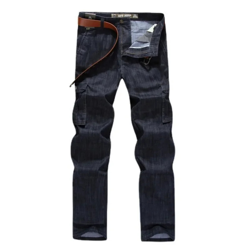 Cargo Jeans Men Big Size 29-40 42 44 Casual Multi-pocket Jeans Male Clothes 2025 Denim Jean Pants for Male trousers 250624