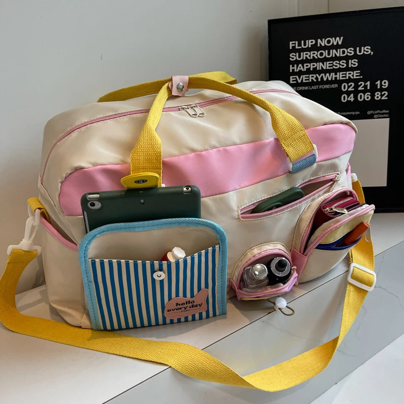 Yoga Swimming Fitness Bag Womens Short-Distance Business Trip Boarding Travel Bag Lightweight Luggage Storage Bag Travel Bag Travel Bag 250623