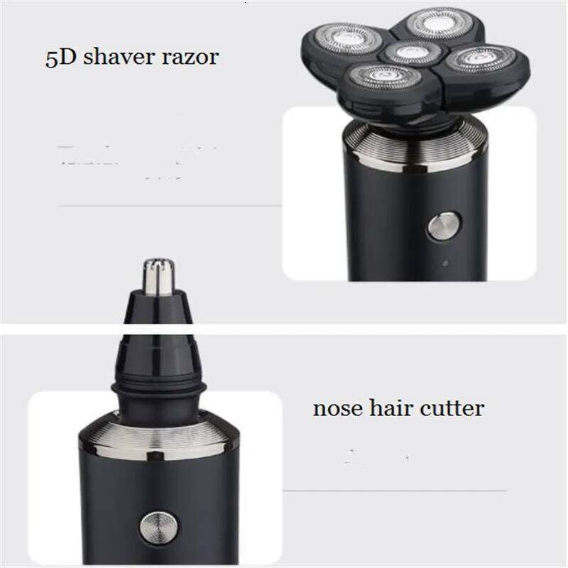 Wet Dry Man Electric Beard Shaver 5D Float Razor Skull Bald Head Shaving Hine Facial Grooming Kit Hair Clipper Male Haircut