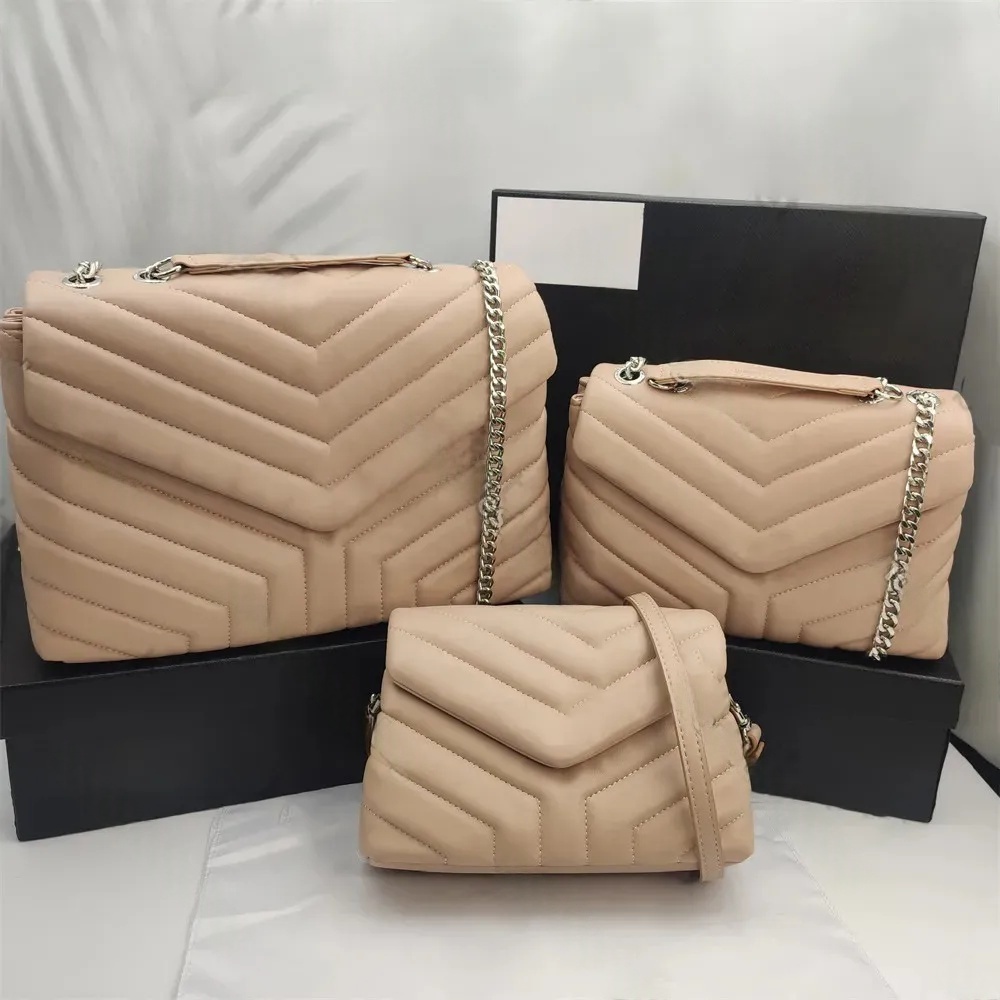 Fashion bags Women Designer Crossbody Black Leather Large-Capacity Chain Shoulder Bag Quilted Messenger Handbags Purse Shopping Wallets