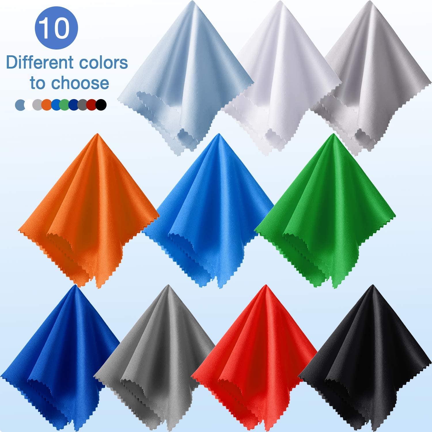 Microfiber Optical Lens Cleaning Cloth for Sunglasses Glasses Ready Goods for Car Wash Wine Wet Towel Screen Cleaners-MOQ 100pcs