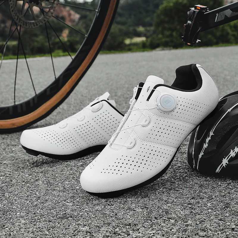 Performance Road Cycling Shoes Mens Synthetic Leather 3-Bolt Compatible Stiff Sole Lightweight Durable (Size 36-47)XJ250624