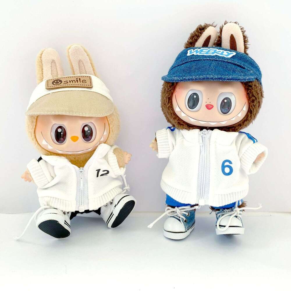 17Cm First And Second Generation Pendant Pop Mart Sports Wear Uniform Set Replacement Doll Clothes Labubu