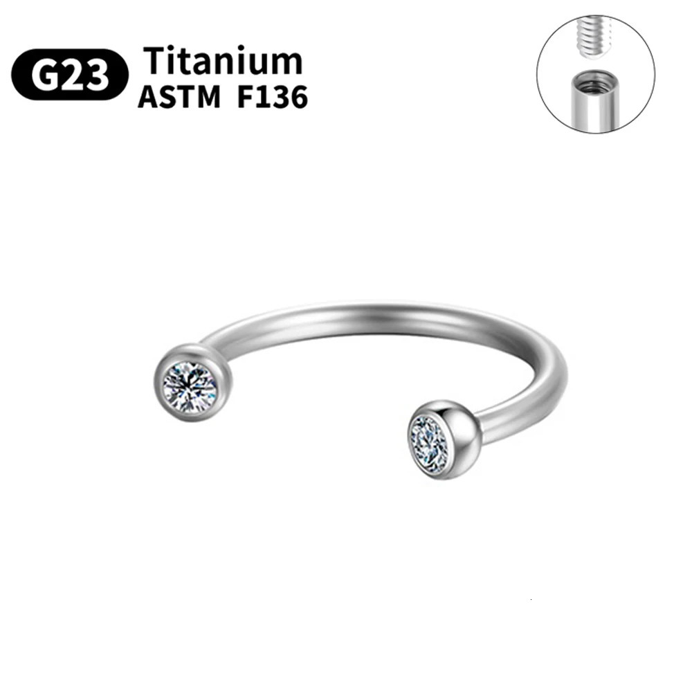 1510pcs G23 Piercings Labret Stud Lip Nose piercing kit Eyebrow C rod Body Jewelry ASTM36 Cartilage Earring 250613