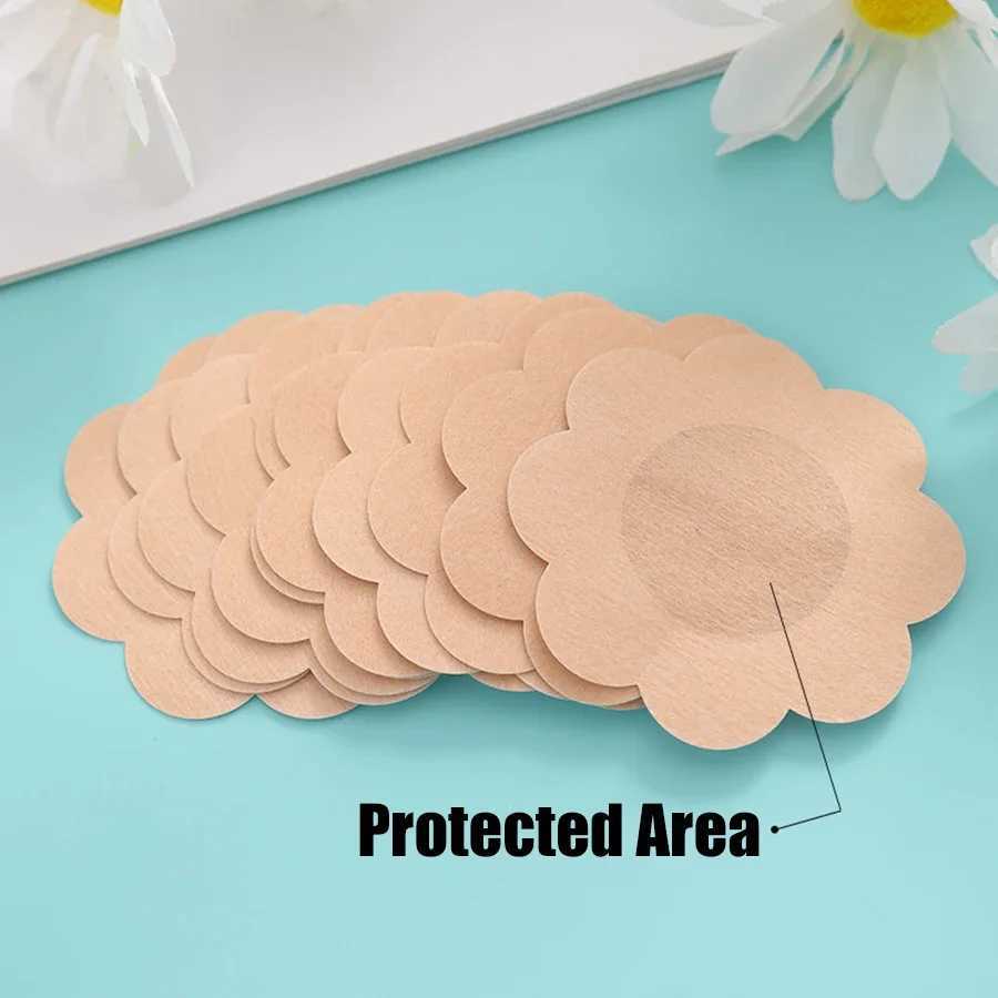 100/50PCS Cloth Nipple Cover Teat Hide Women Disposable Nipple Pasties Breast Petals Invisible Bra Padding Chest Sticker Patch W250624