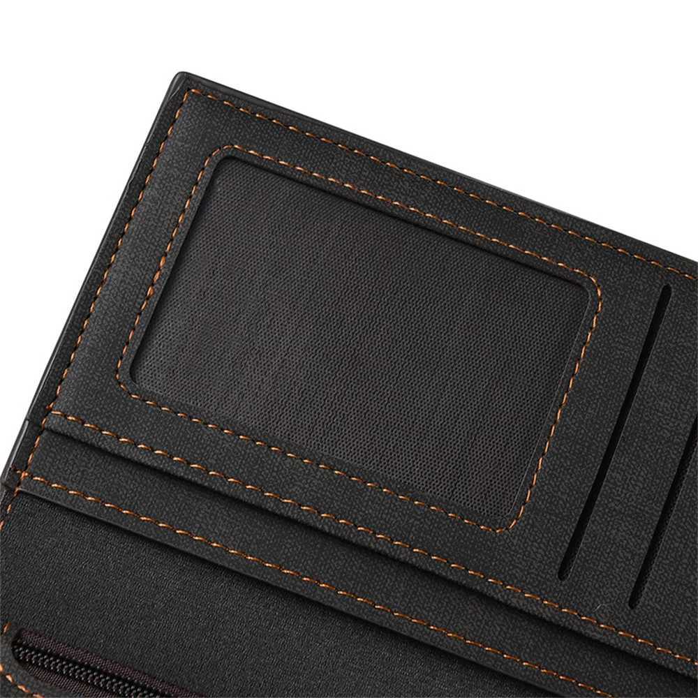 Mens Lg Wallet Drivers License ID Wallet Card Case Leather Business Wallet Large Capacity Simple Clip Card Holder XJ250624